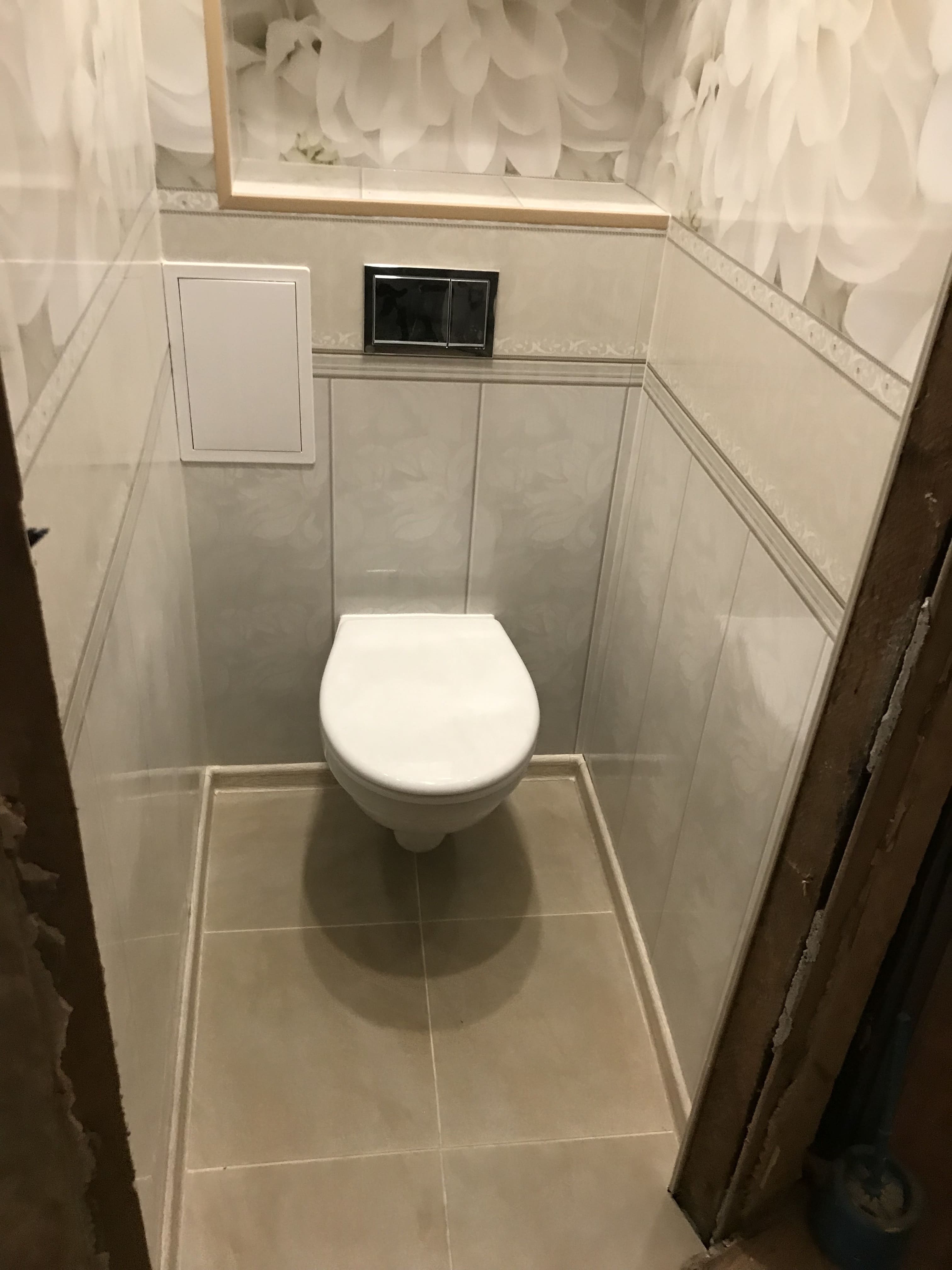 Ремонт туалета, стоимость 50 000 рублей – фото после проведения работ