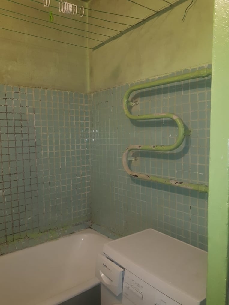 Ремонт плиткой (ванна и санузел)– фото до проведения работ